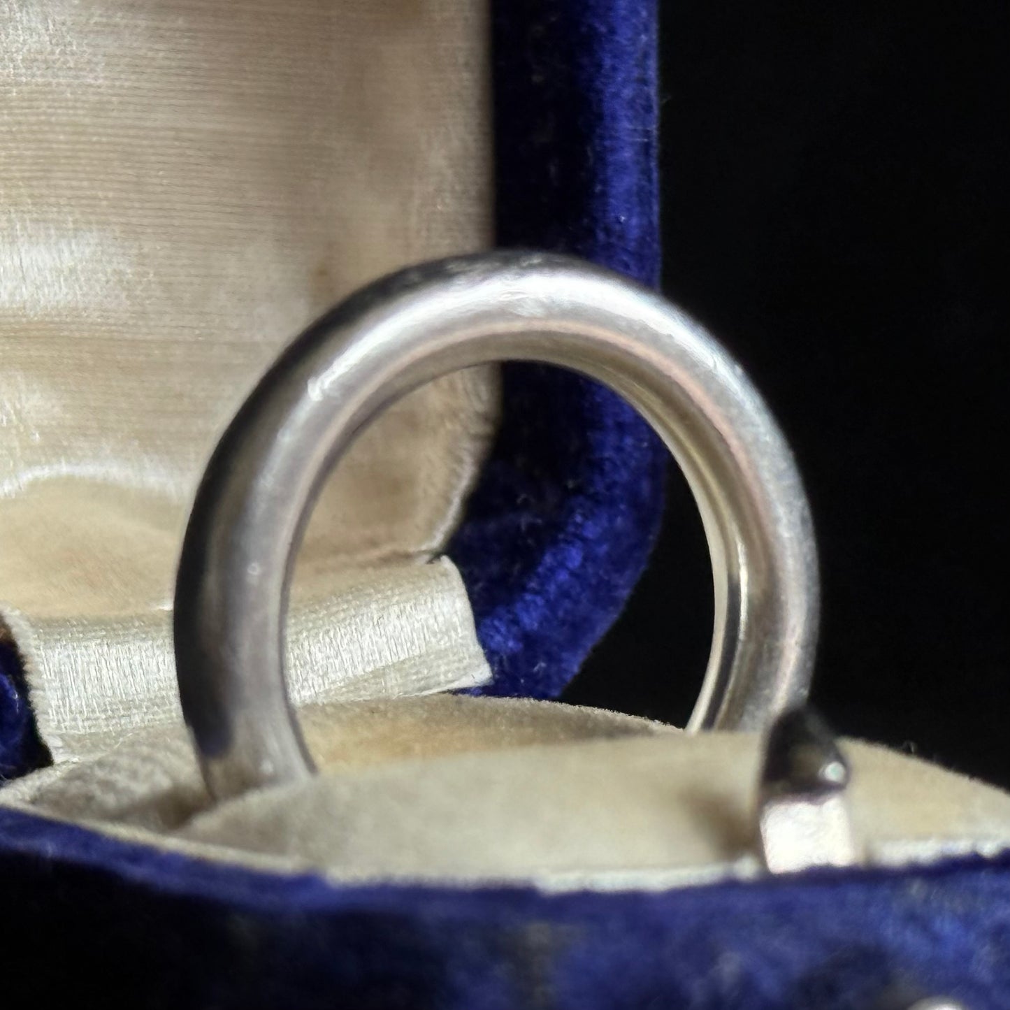 Vintage Donut Heavy Sterling Silver Ring