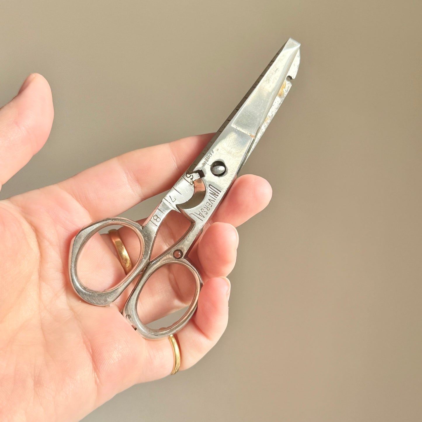 Antique Victorian Erotic Stanhope Universe Scissors