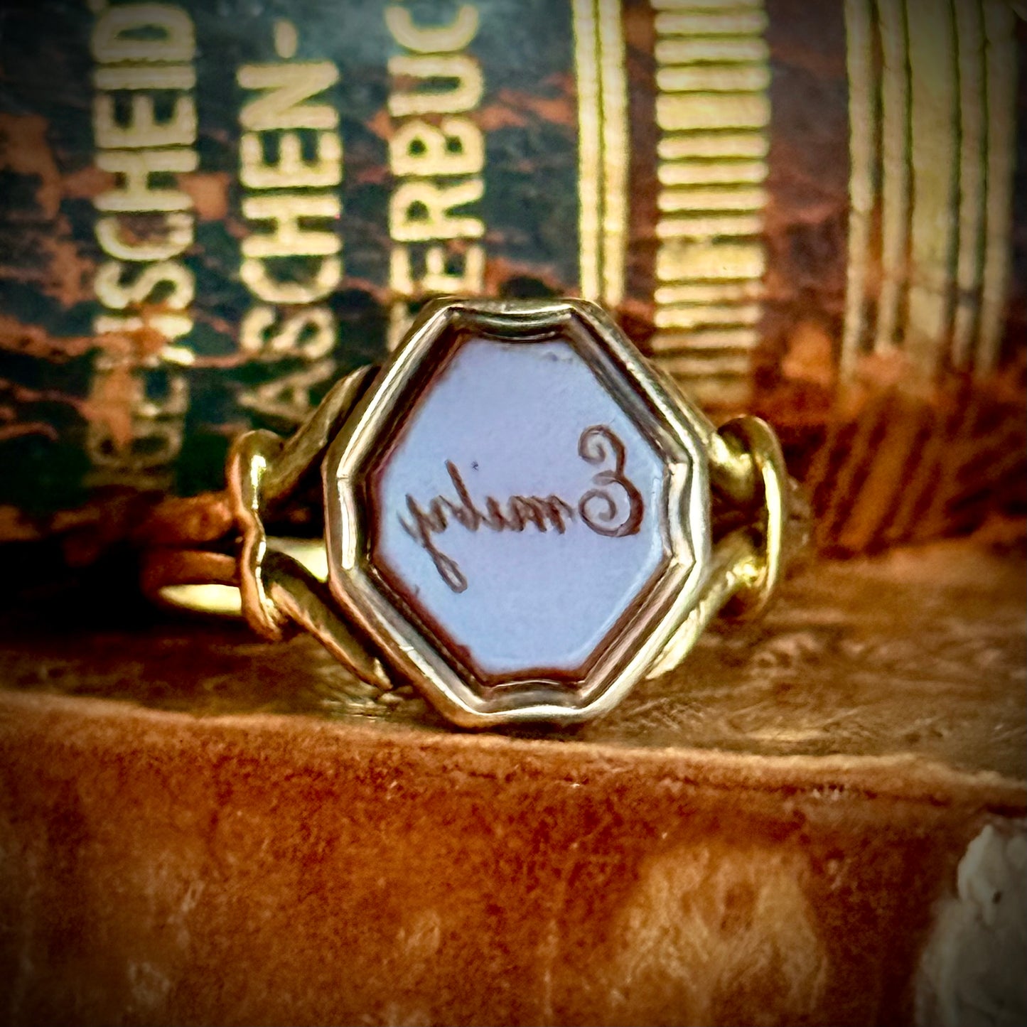 Antique Sardonyx 'Emily' Signet Ring in 18 Carat Gold
