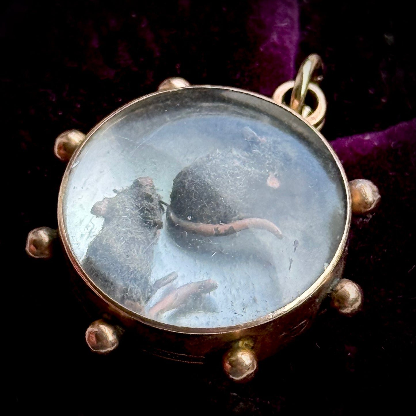Antique Victorian Miniature Rat Locket; Circa 1880