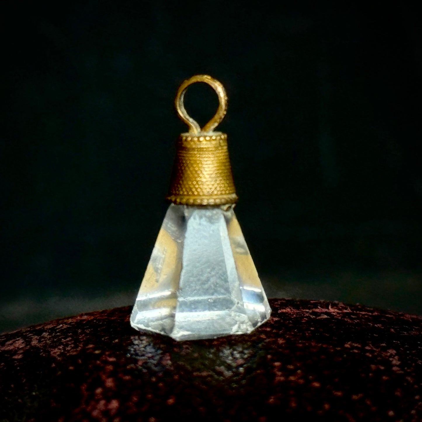 Antique Georgian Glass Paste Intaglio Squirrel Fob Pendant