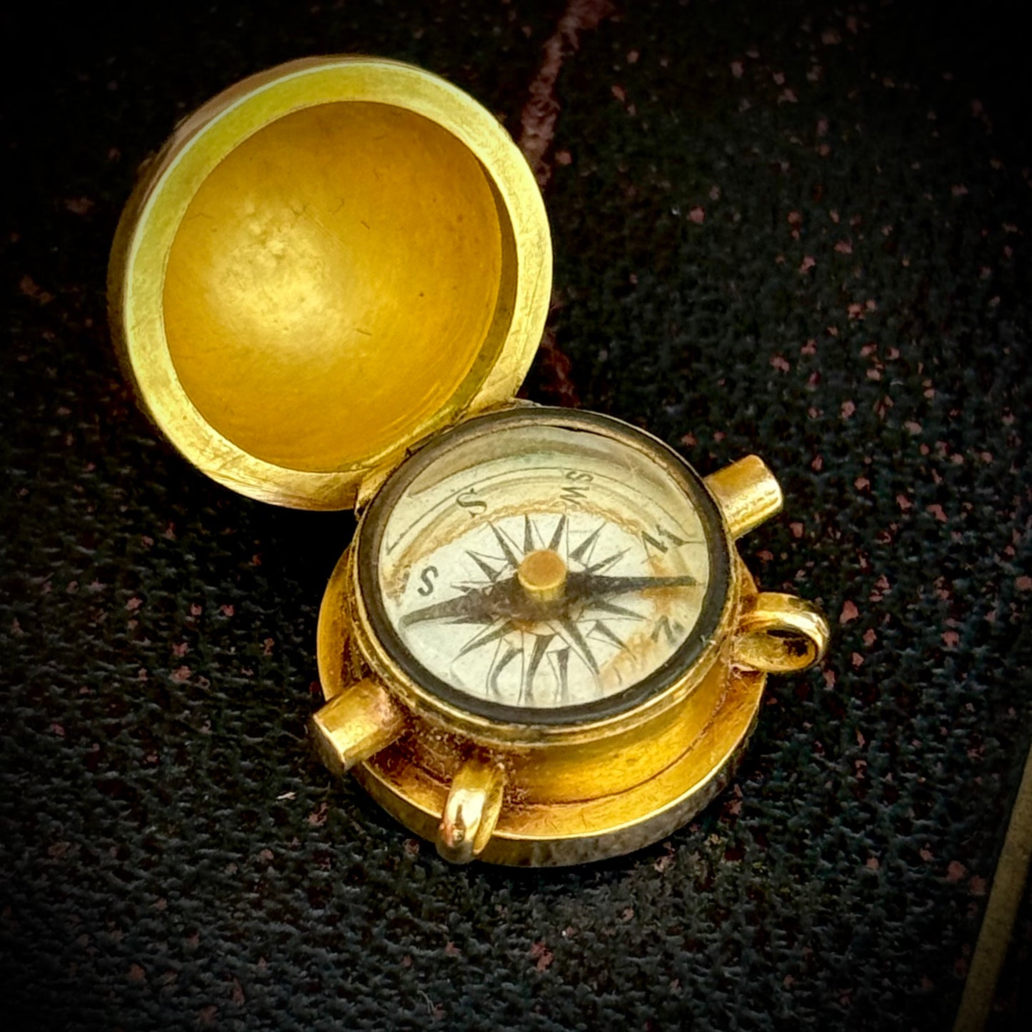 Antique Victorian Ships Capstan Compass Fob