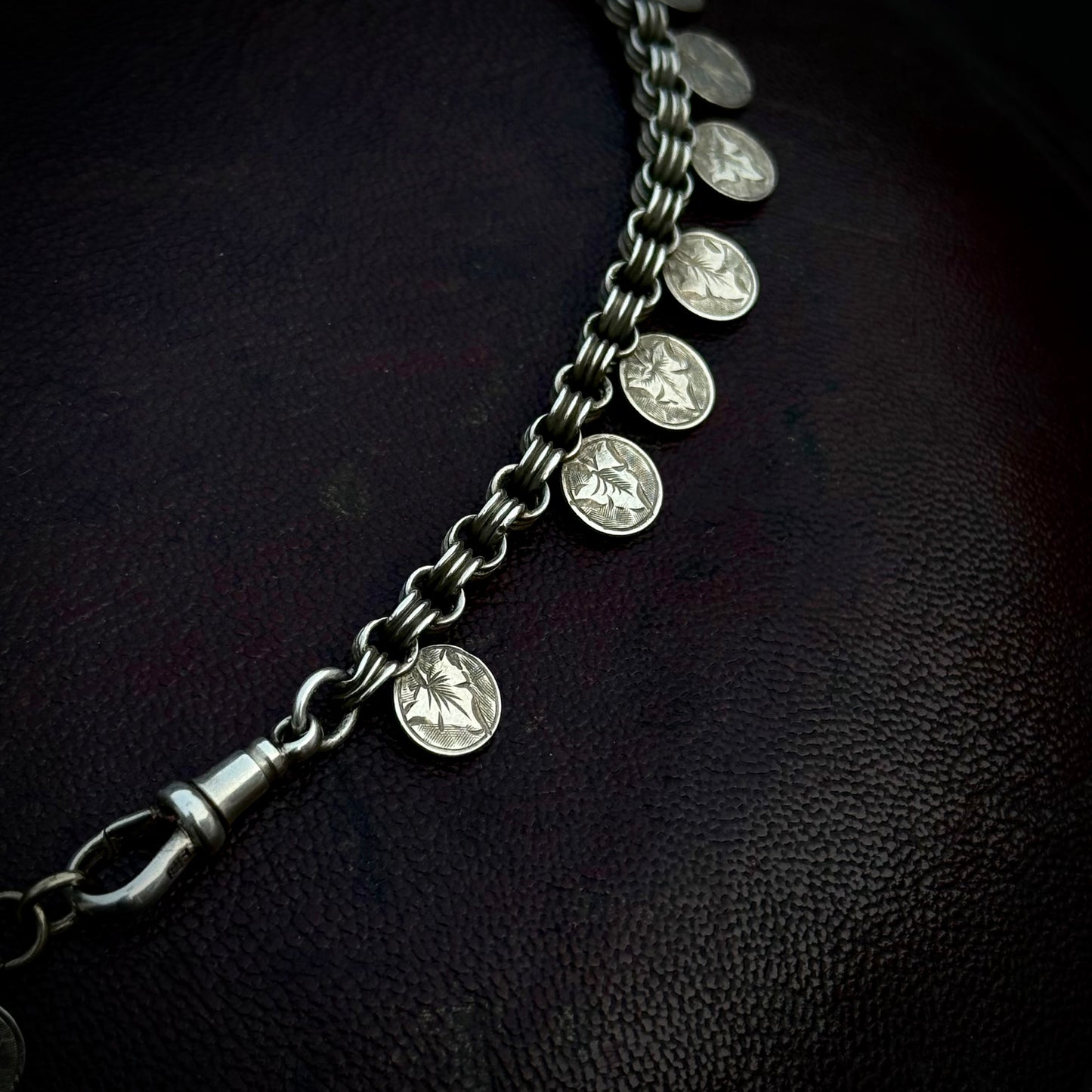 Late Victorian Ivy Collar Necklace; Circa 1880