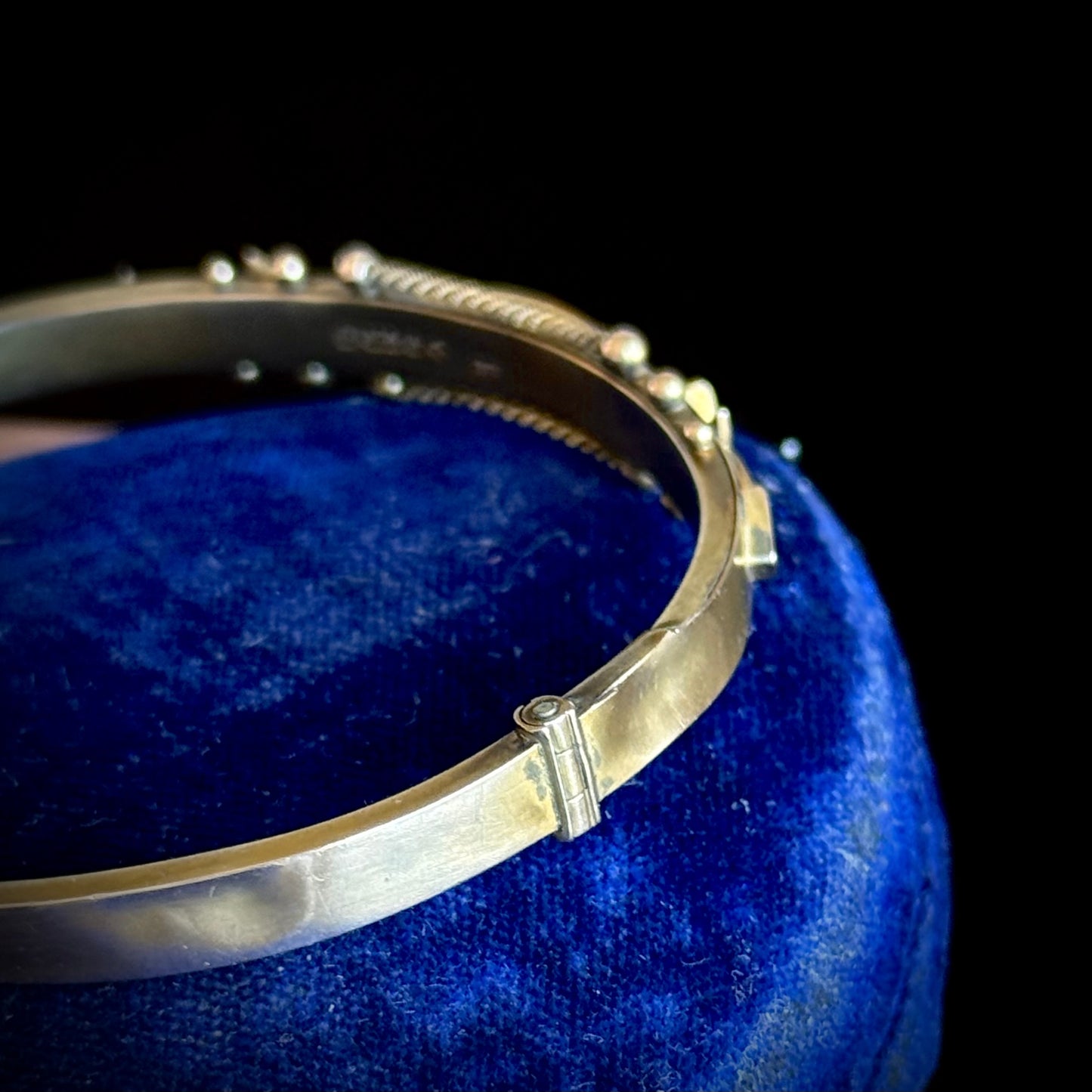 Antique Edwardian Ruby & Diamond Bangle; Circa  1902