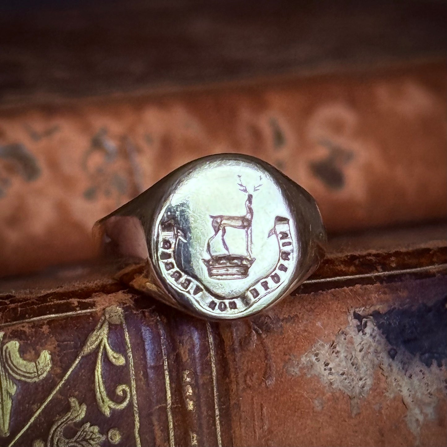 Vintage Signet Ring in 9 Carat Gold; Circa 1975
