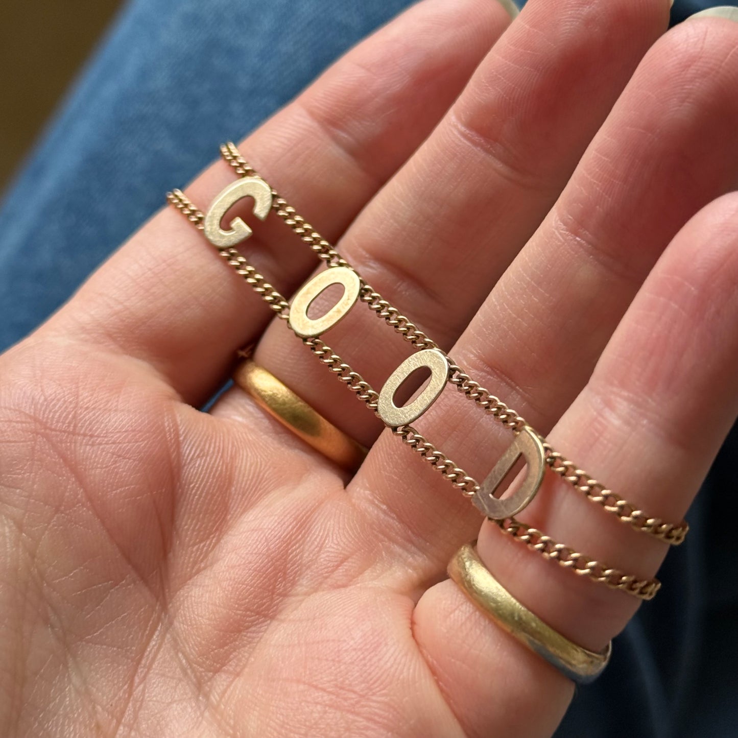 Antique Good Luck Bracelet in 9 Carat Rose Gold, Circa 1900