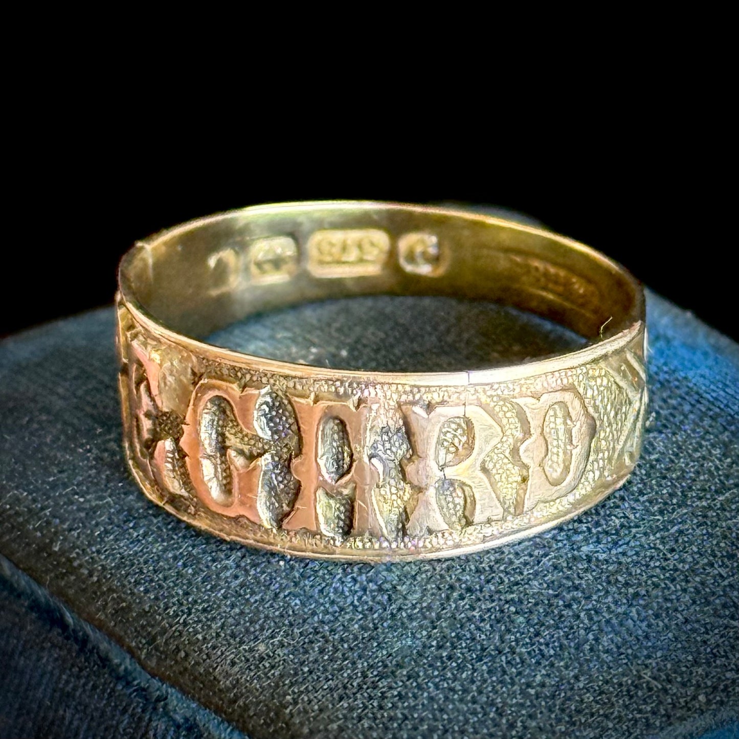 Antique Victorian REGARD Ring; Circa 1884