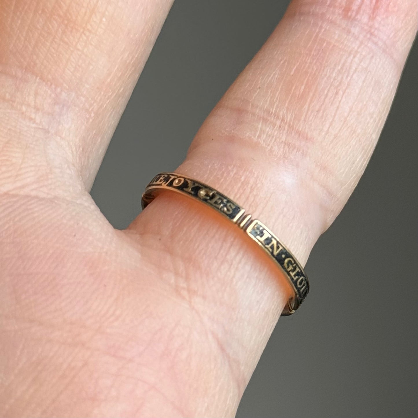 Exceptional Diamond Georgian Mourning Ring; Circa 1750