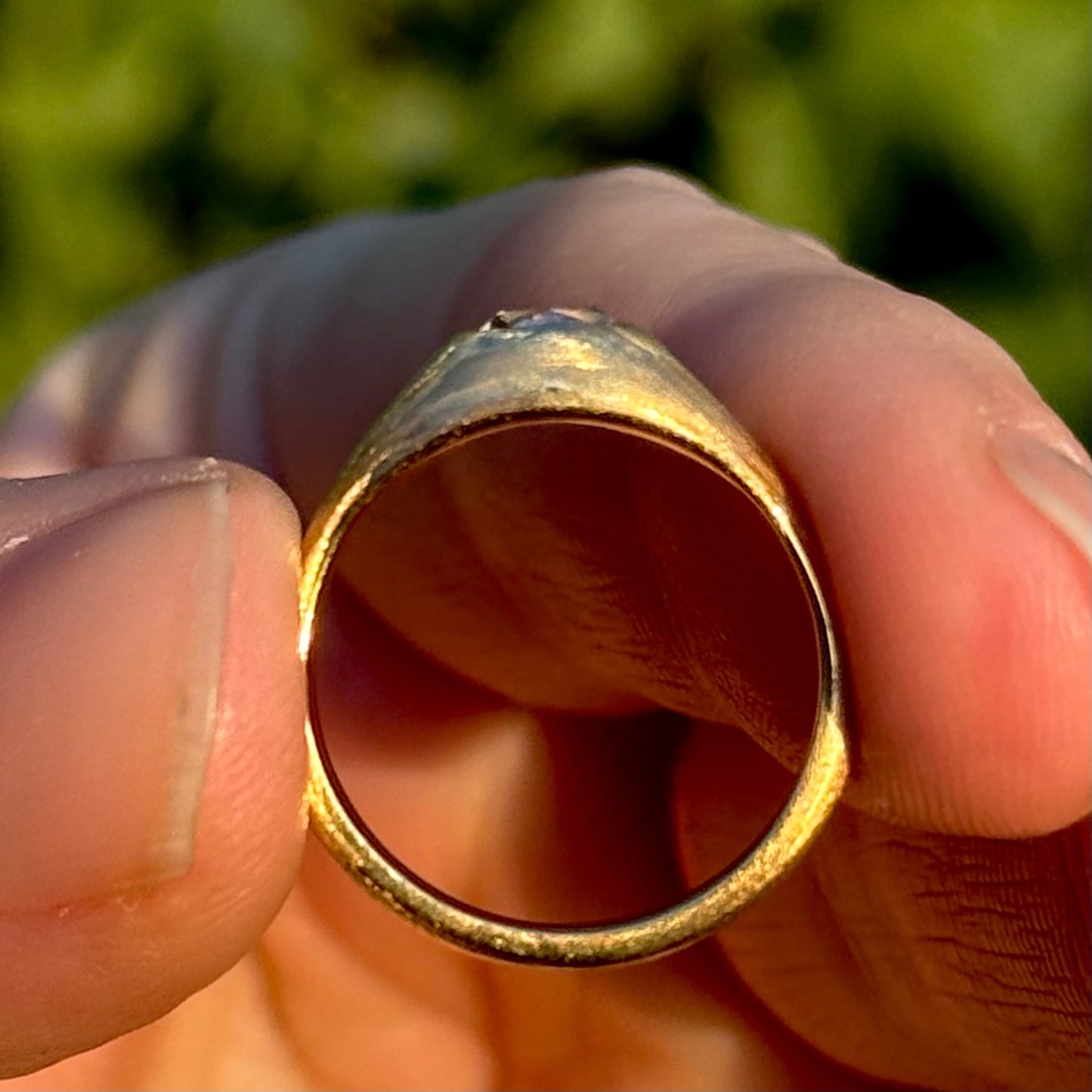 Vintage Old Cut Diamond Pinky Ring in 18 Carat Gold
