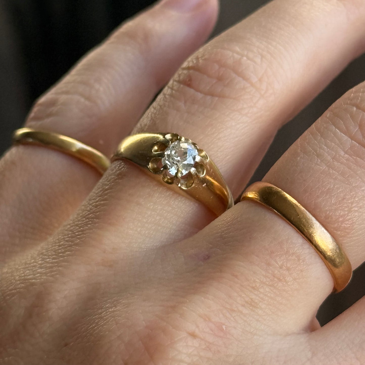 Antique Old Cut Diamond Ring in 18 Carat Gold' Circa 1900