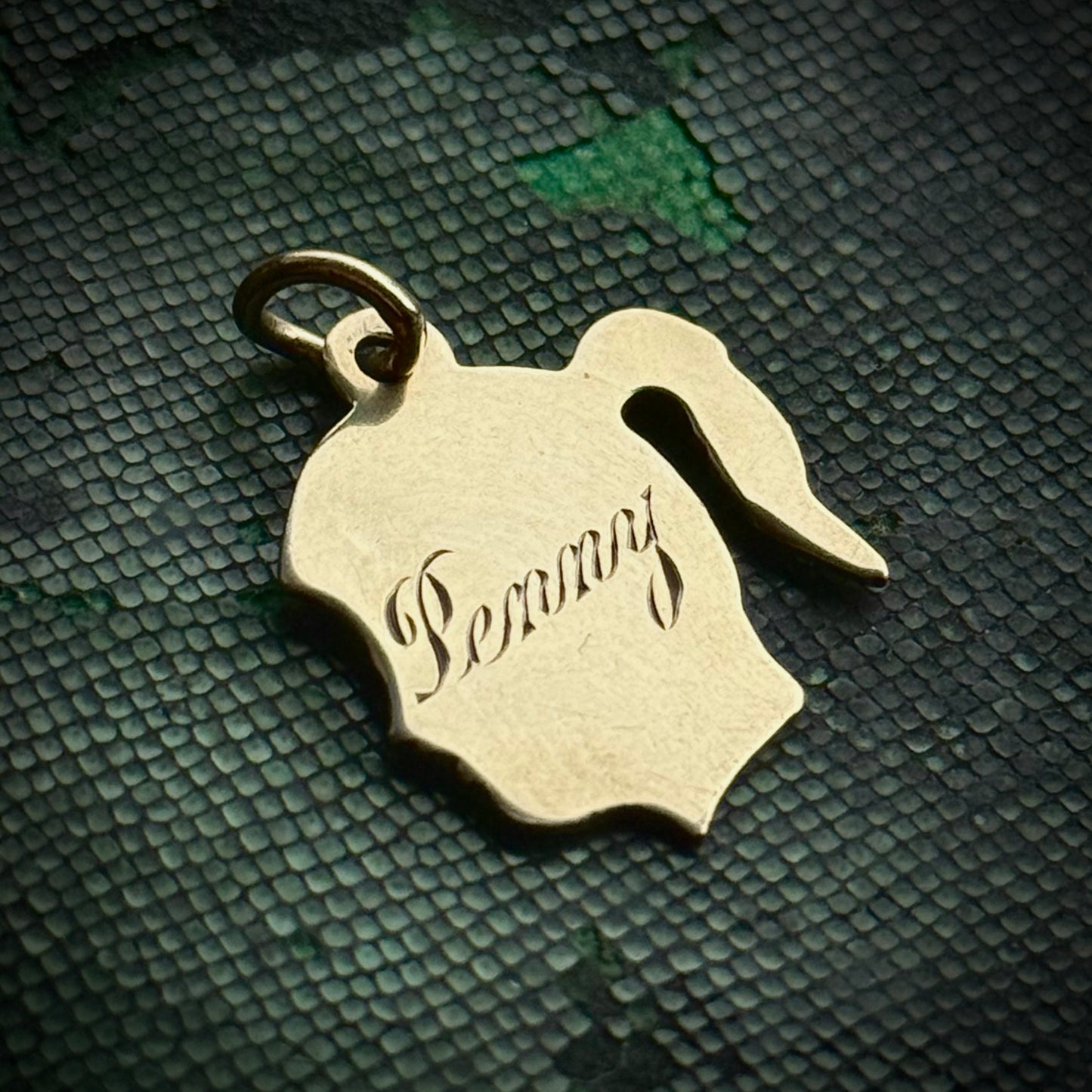 Vintage Profile 'Penny' Pendant Token