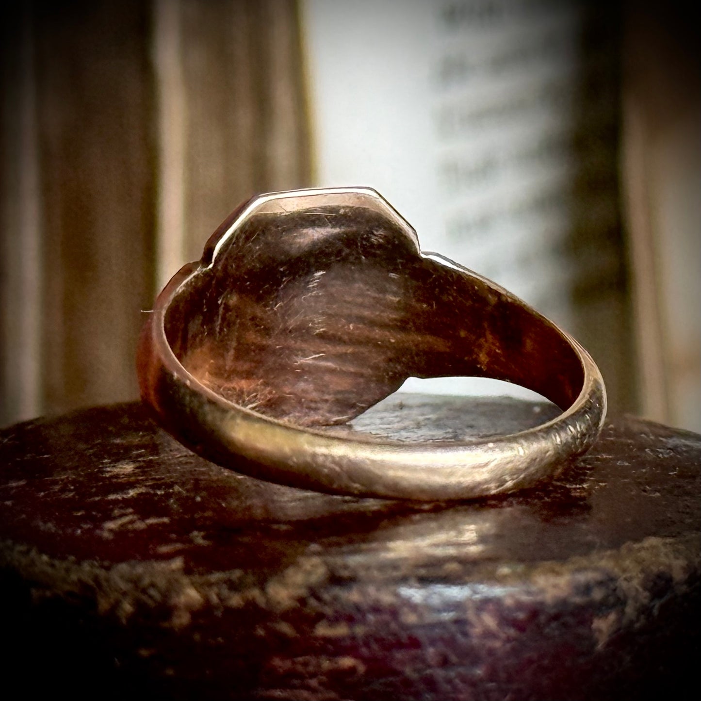 Antique Victorian Initial 'D' Signet Ring