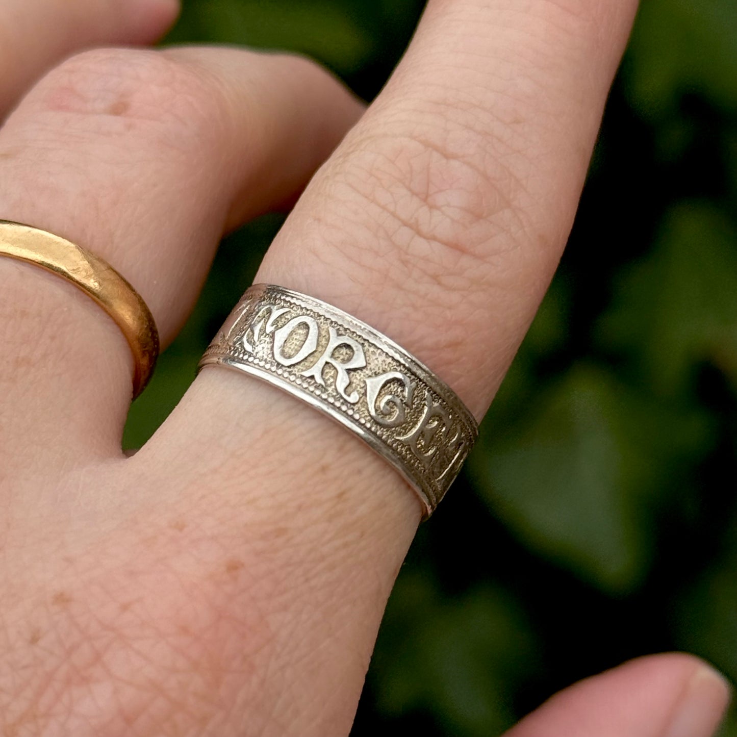 Antique Victorian 'Forget Me Not' Ring in Silver