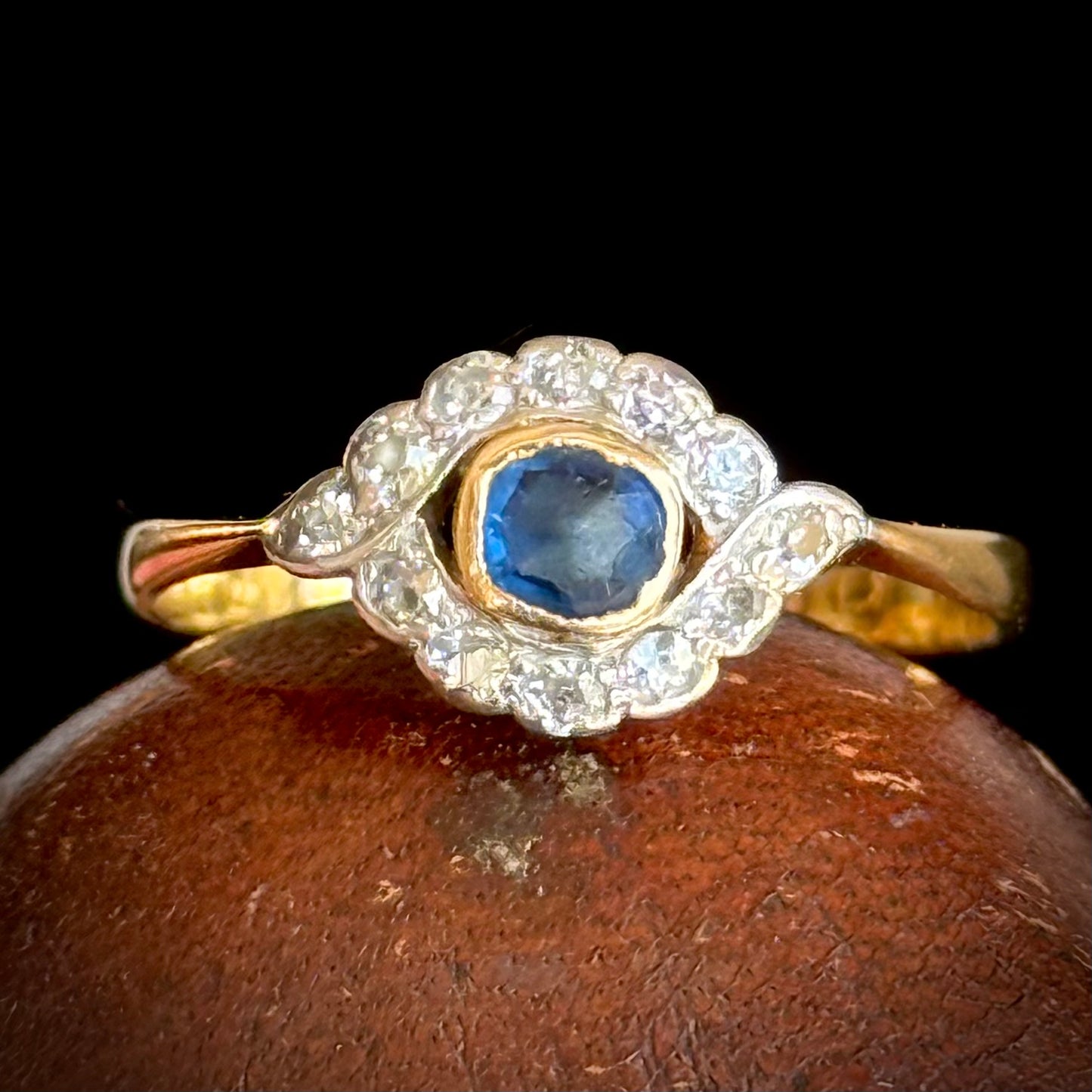 Antique Norwegian Diamond Ring; Circa 1910