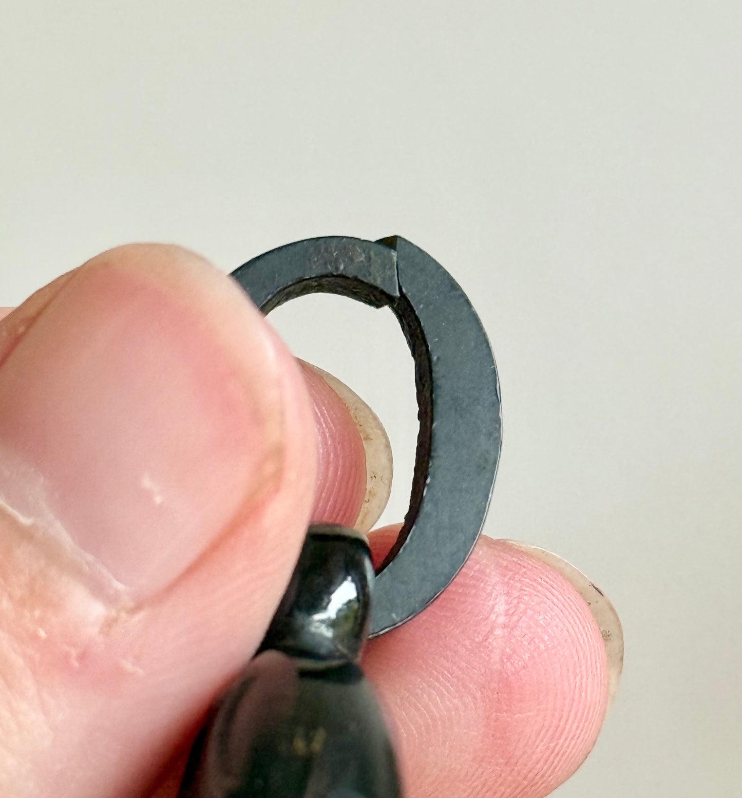 Victorian Derby Whitby Jet Pendant ; Circa 1870