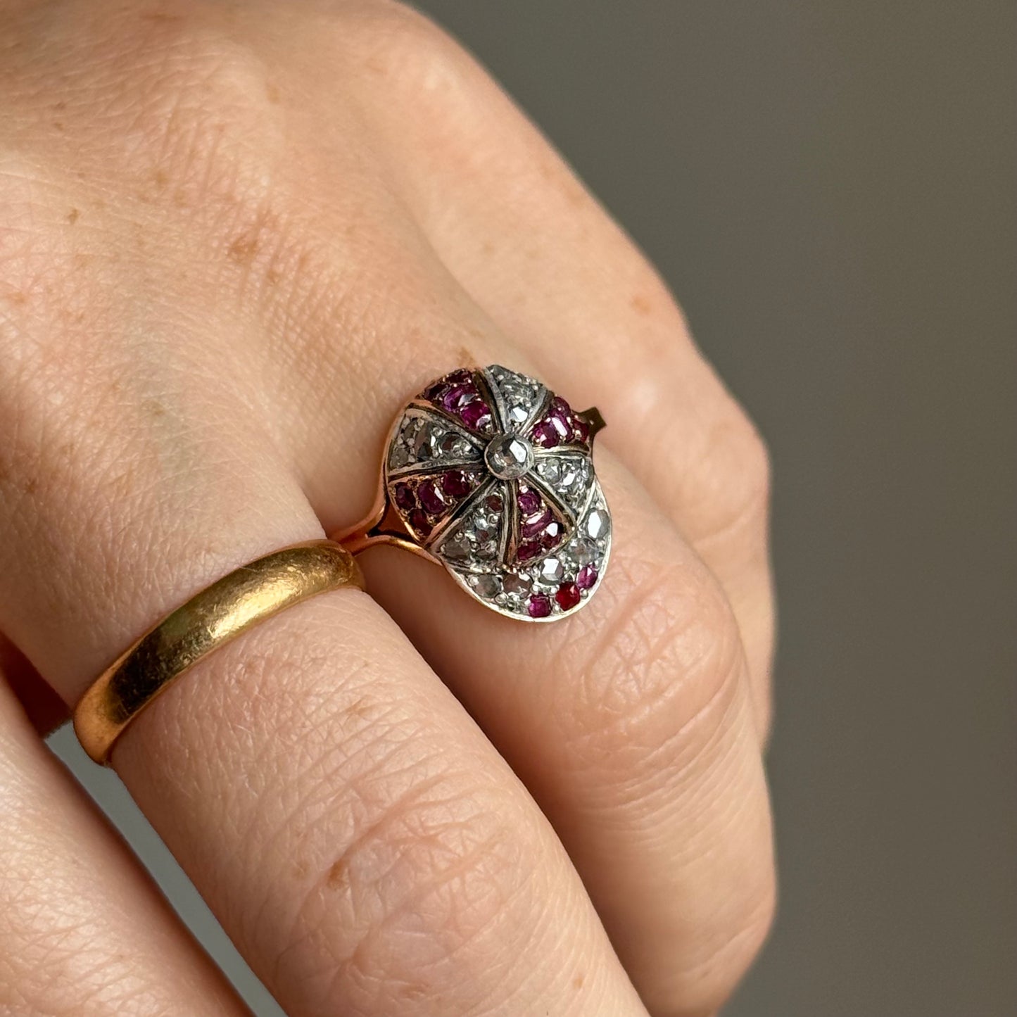 Victorian Novelty Jokey Cap in Diamond & Ruby; Circa 1890