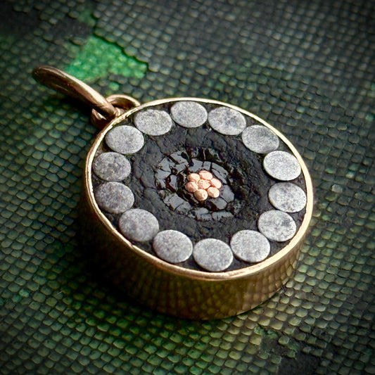 Antique Transatlantic Telegraph Souvenir Pendant in 9 Carat Gold