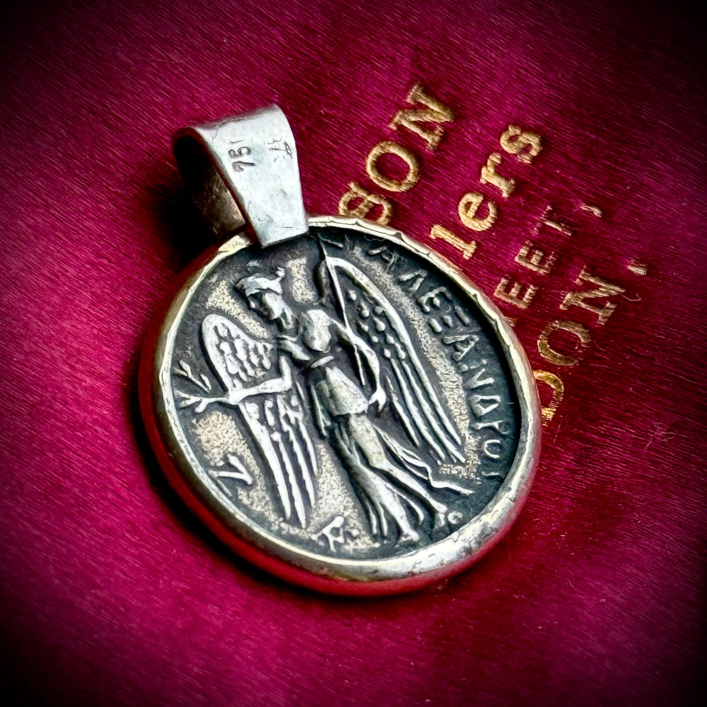 Goddess Athena Coin Pendant