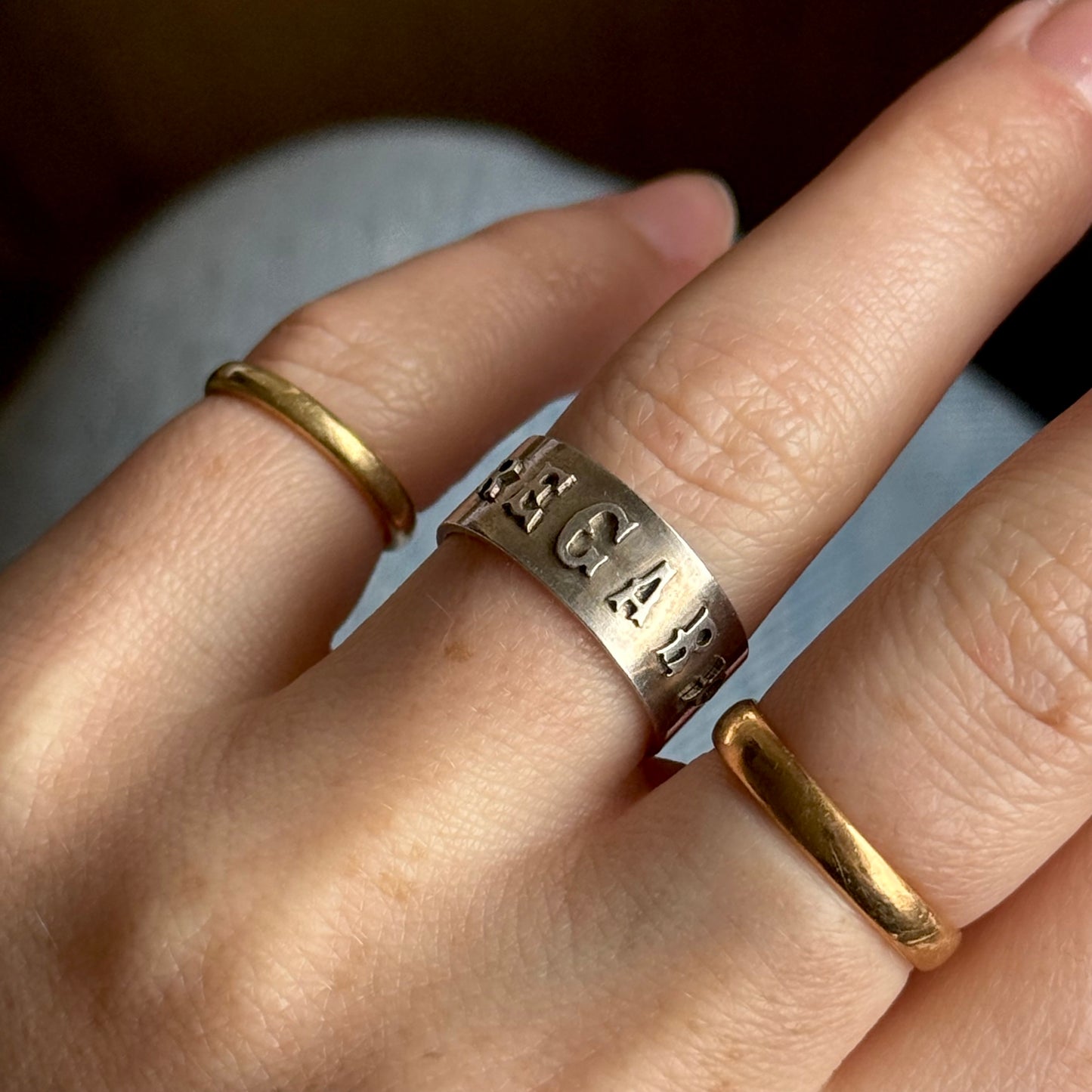 Antique Victorian 'Regard' Ring in Silver