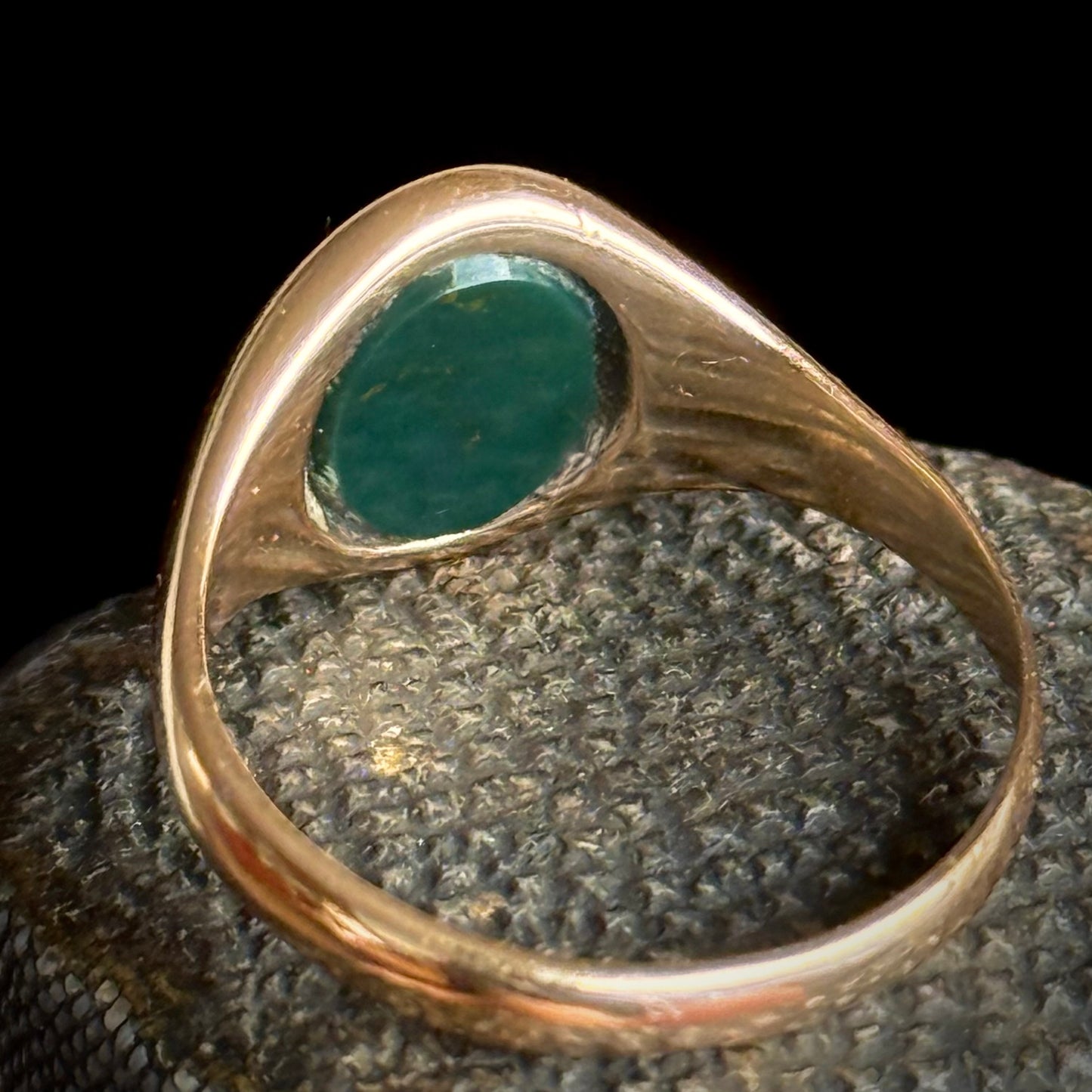 Antique Dragon Intaglio Signet Ring; Circa 1900