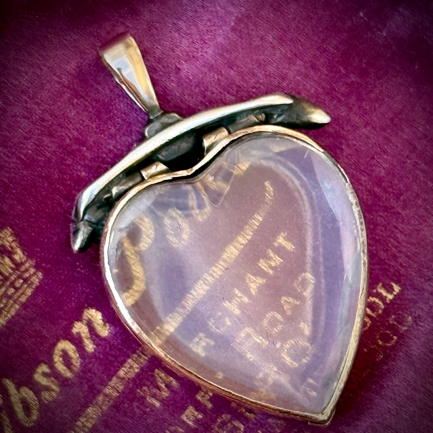 Georgian Diamond Heart Rock Crystal Locket; Circa 1800