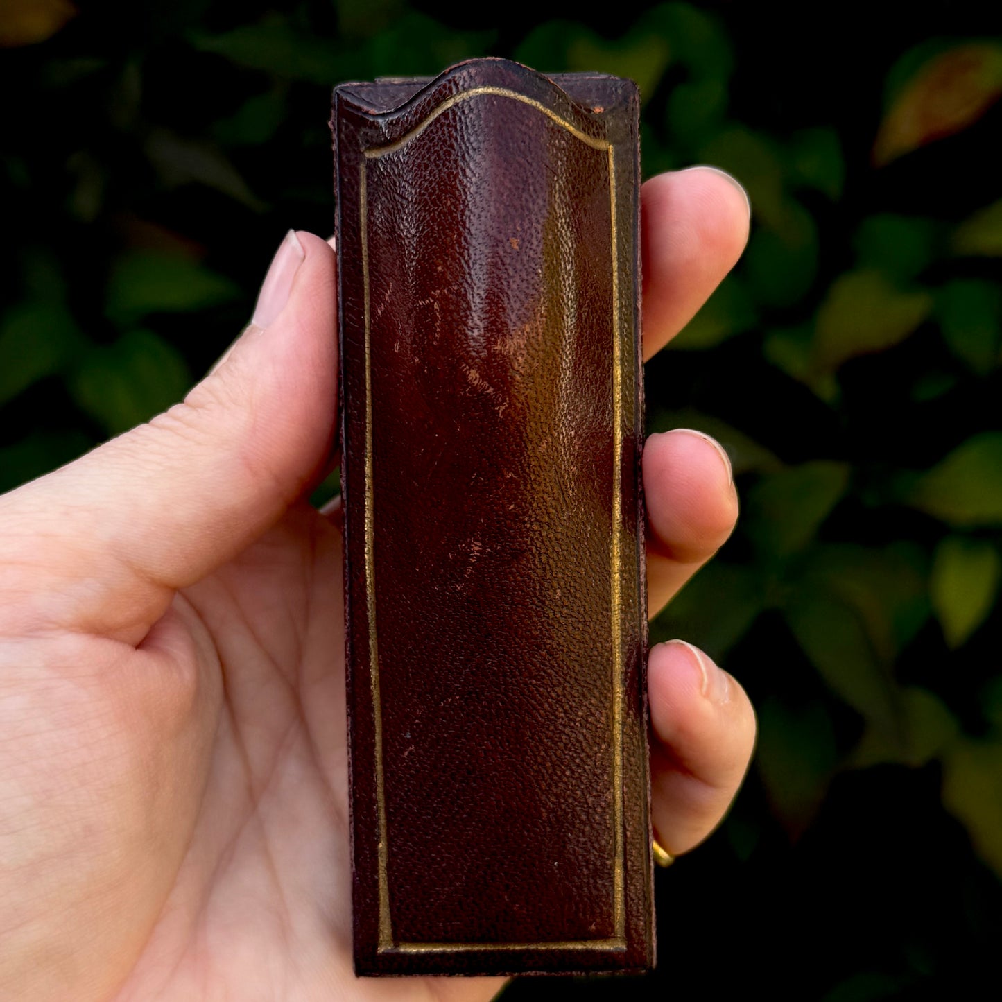 Georgian Glass Momento Mori Stick Pin in Box; Circa 1800