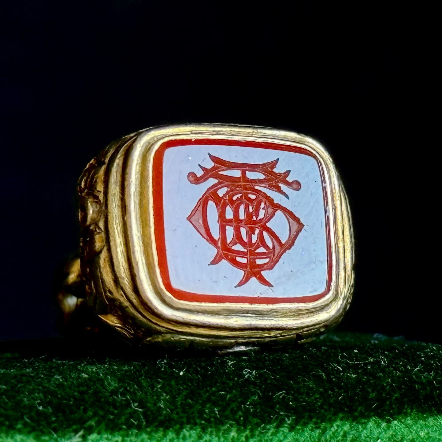 Antique Victorian Carnelian Intaglio Pendant