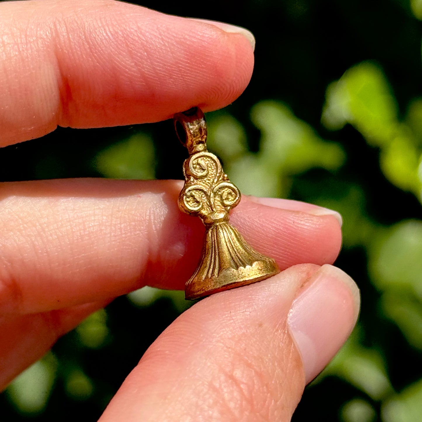 Antique Victorian Whip Motto Fob Pendant