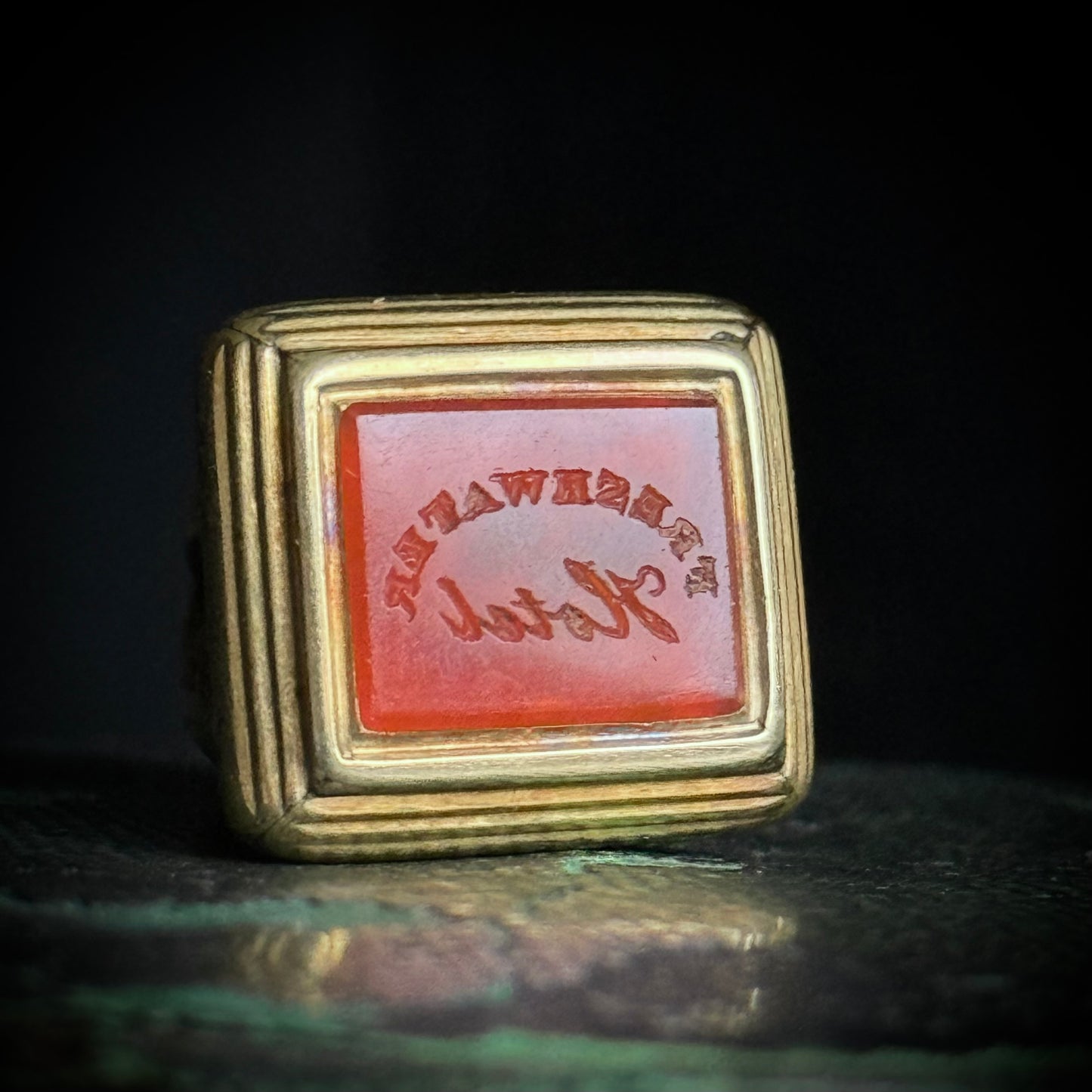 Antique Victorian Fob Intaglio Pendant; Circa 1890