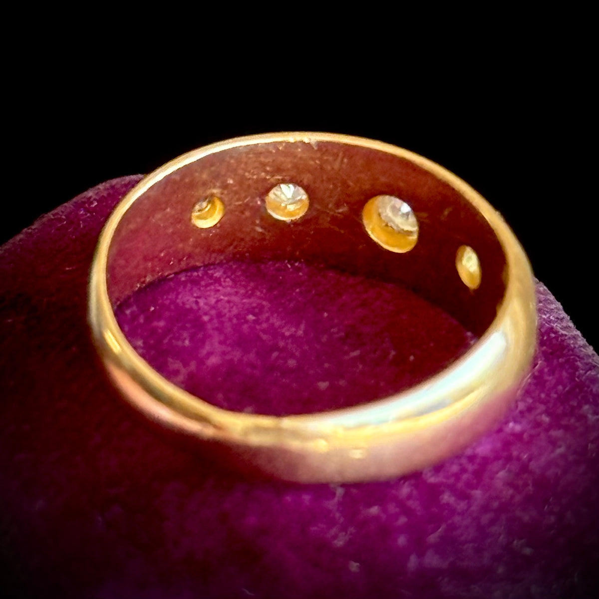 Antique Celestial Diamond Ring in 18 Carat Gold; Circa 1901
