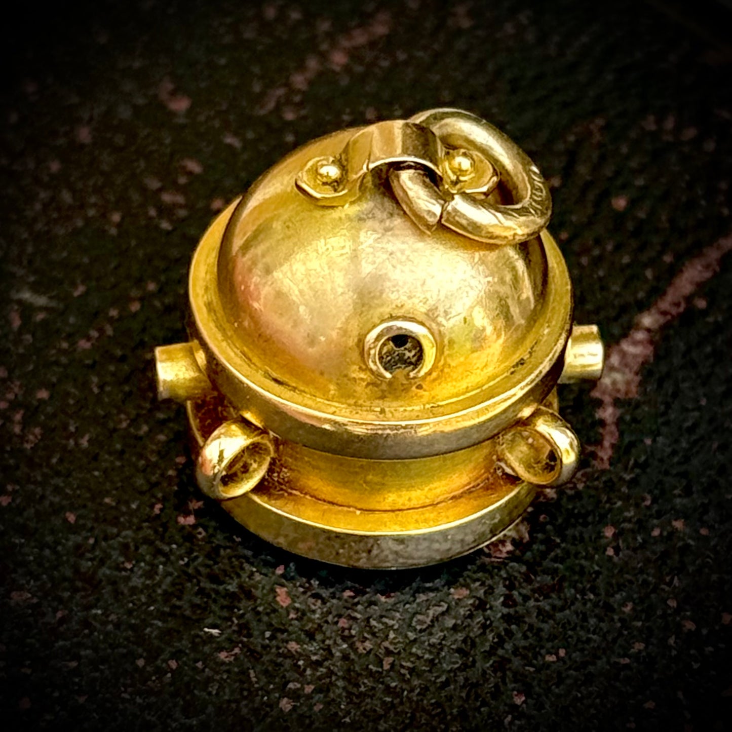 Antique Victorian Ships Capstan Compass Fob