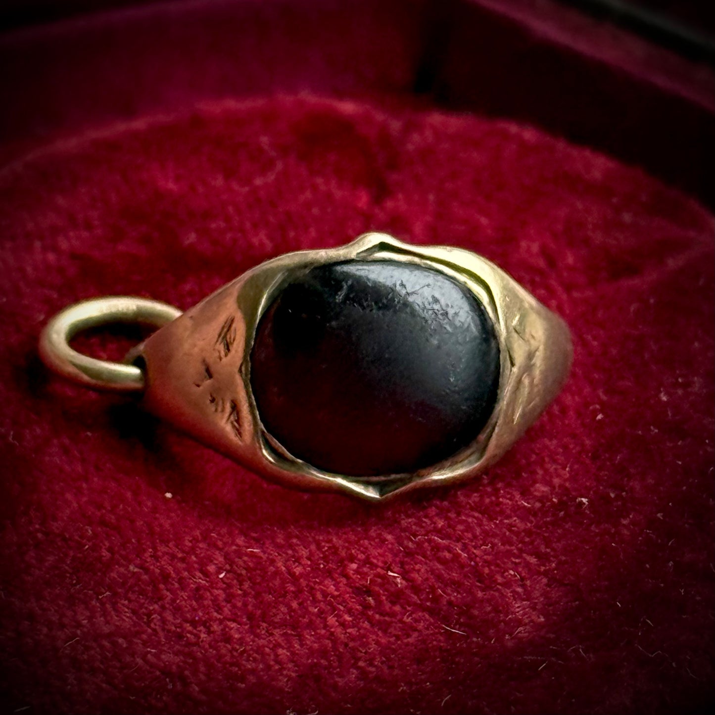 Antique Georgian Garnet Sentimental Pendant