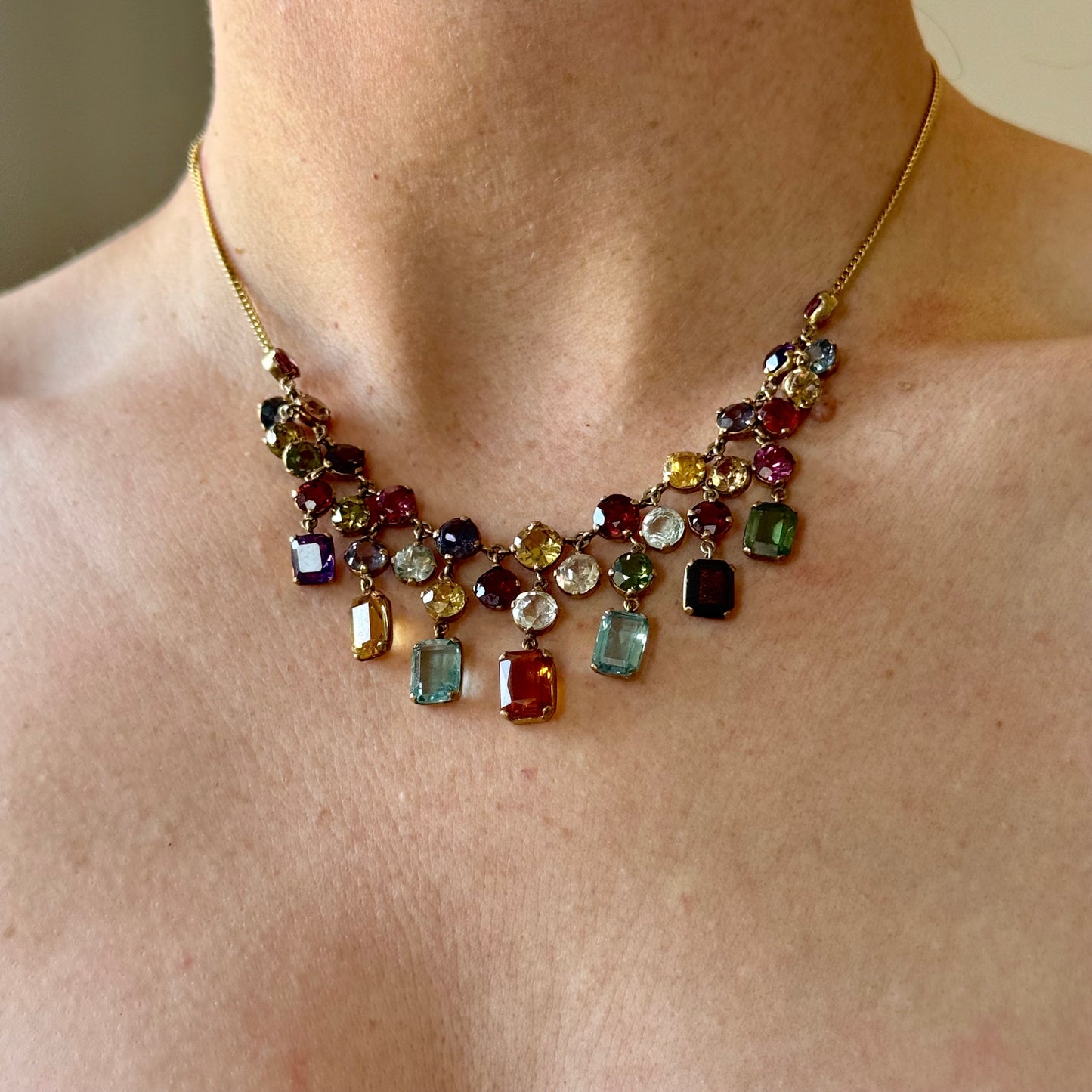 Antique Edwardian Harlequin Necklace