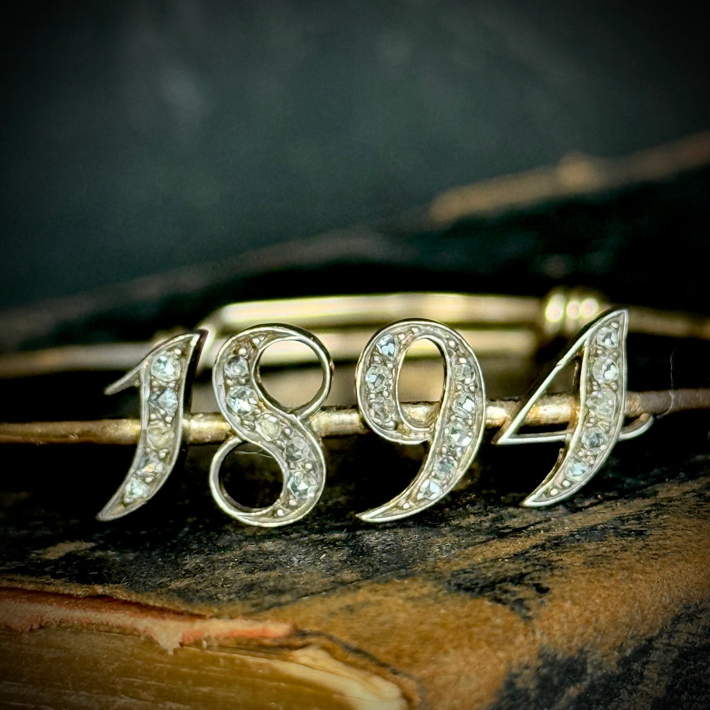 Victorian '1894' Rose Cut Diamond Bangle