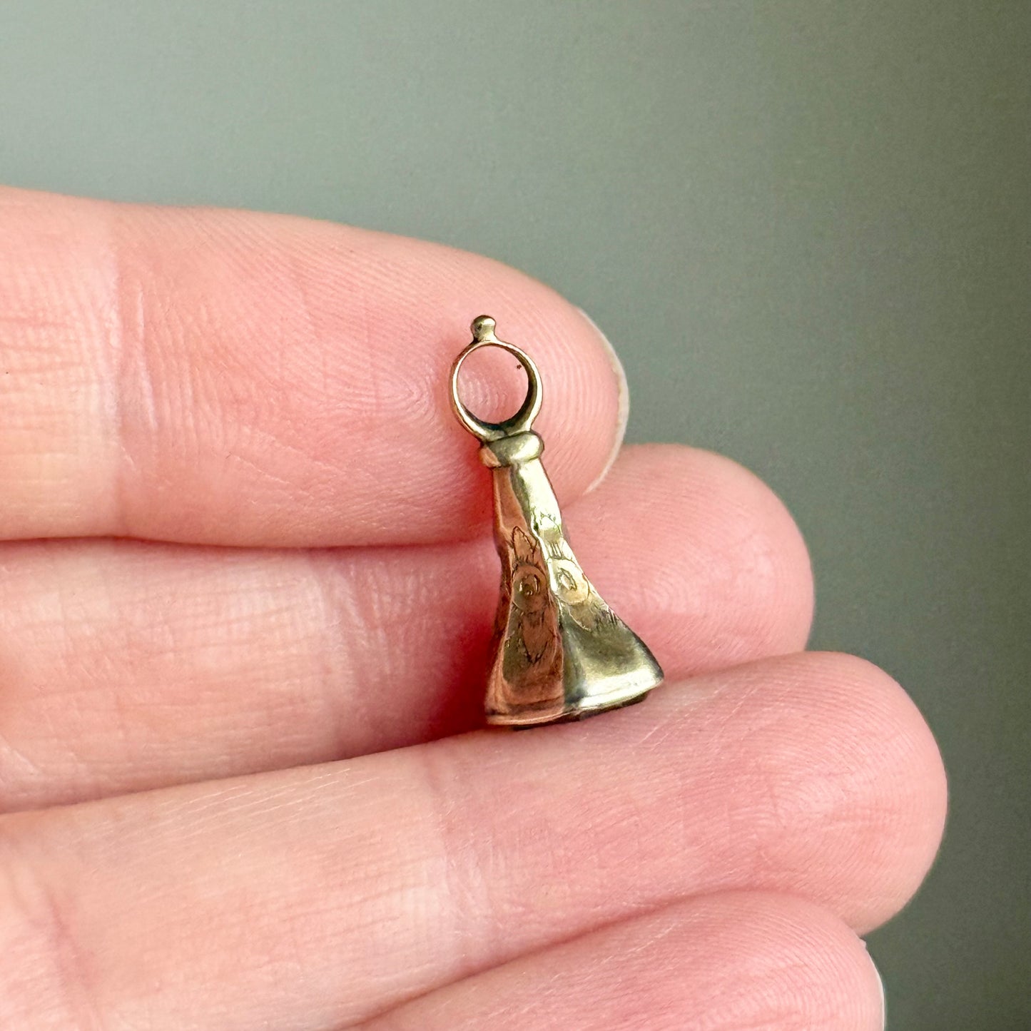 Antique Sentimental Citrine Intaglio Fob; Circa 1860