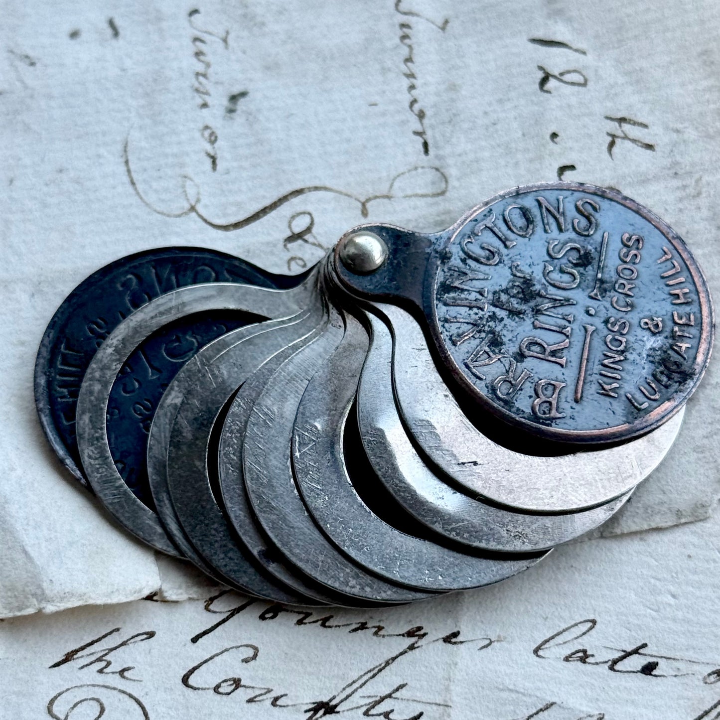 Antique Bravingtons For Rings Kings Cross and Ludgate Hill Ring Sizer