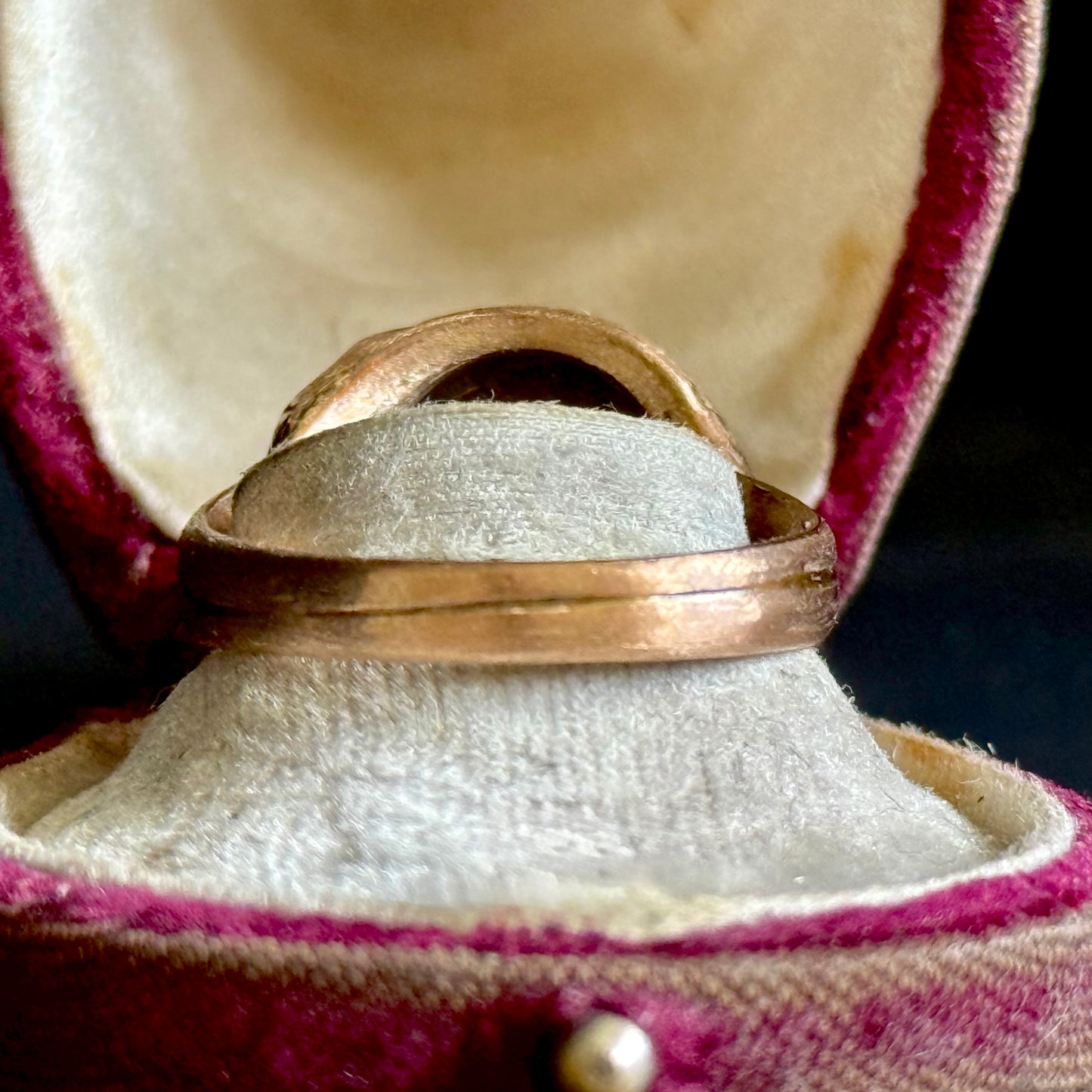 Victorian Laborite Snake Ring in 15 Carat Rose Gold; Circa 1876