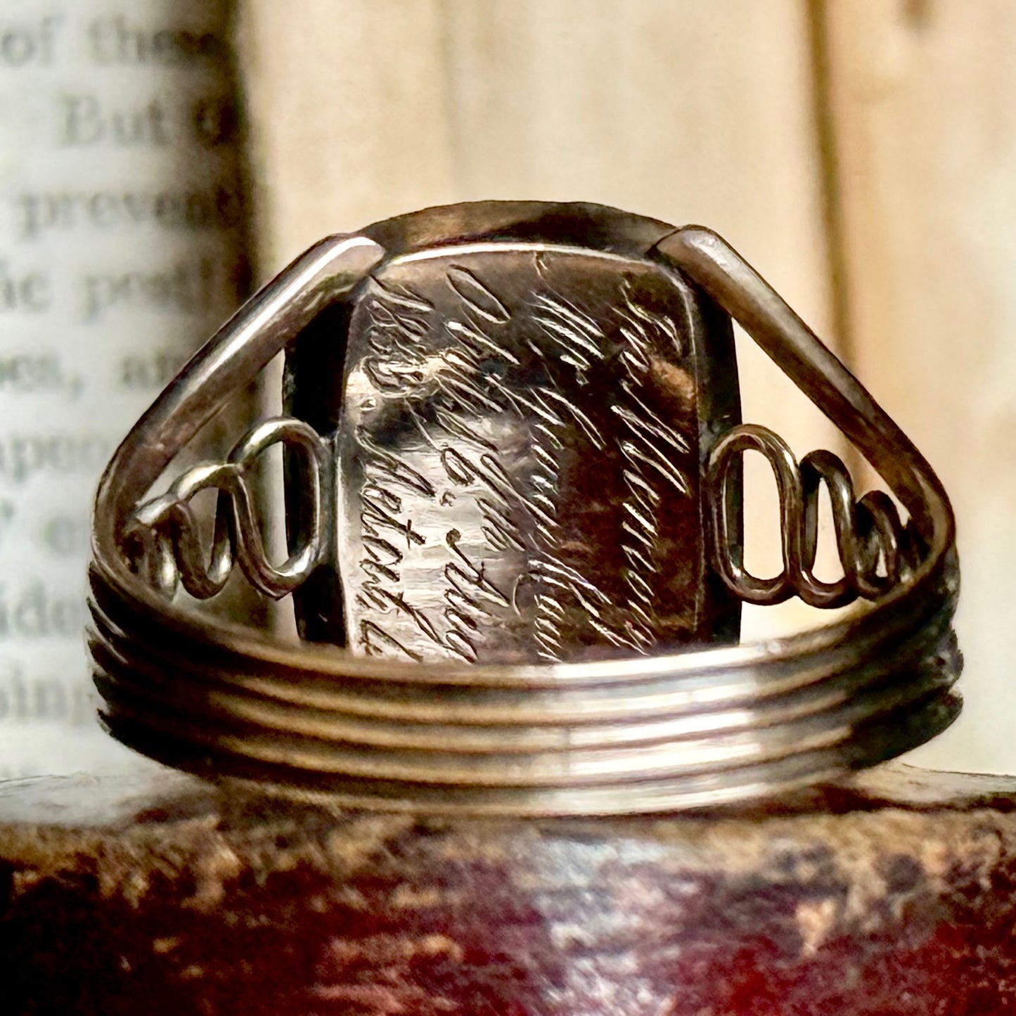 Antique Georgian Mourning Ring in 9 Carat Gold