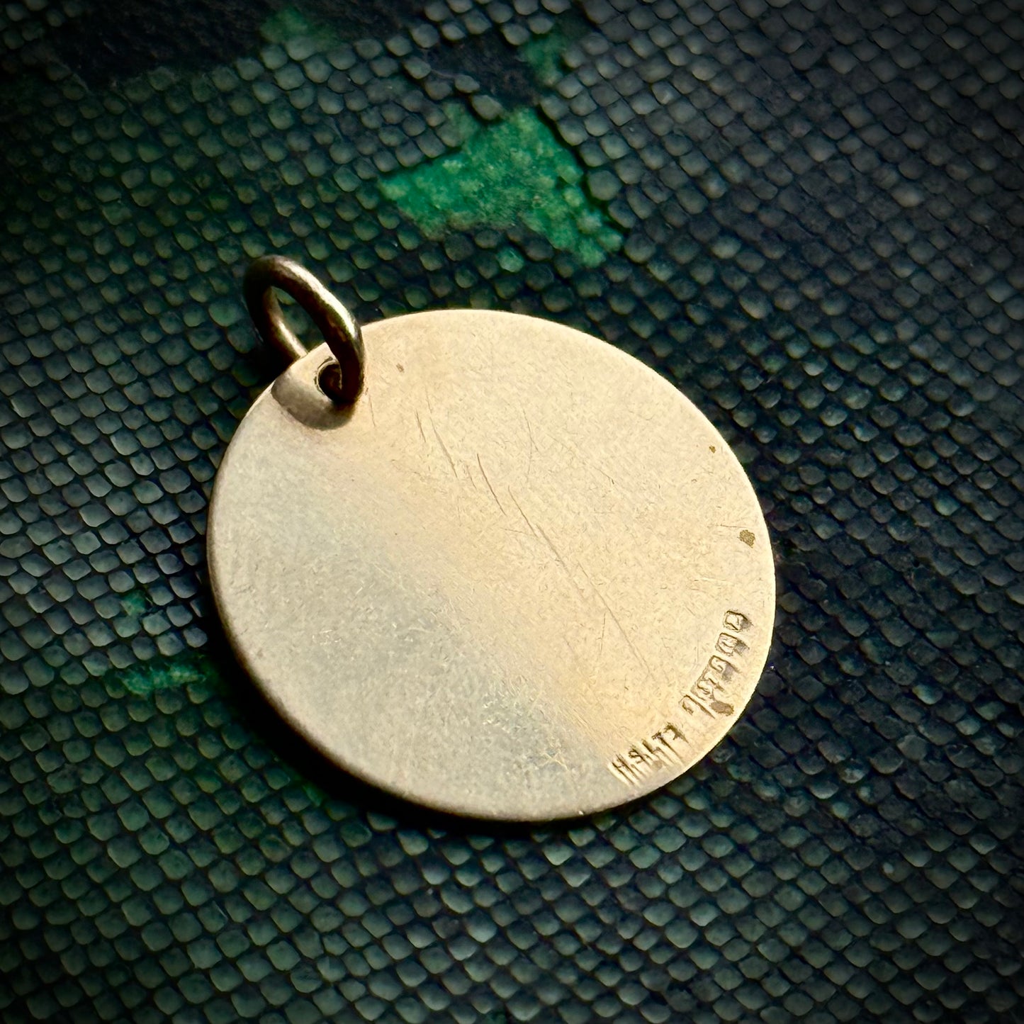 Vintage Wirral Address Pendant Token in 9 Carat Gold ; Circa 1964