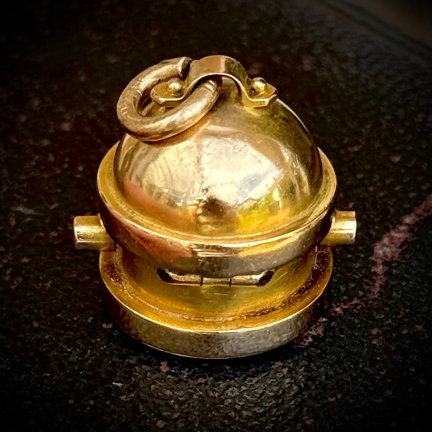 Antique Victorian Ships Capstan Compass Fob