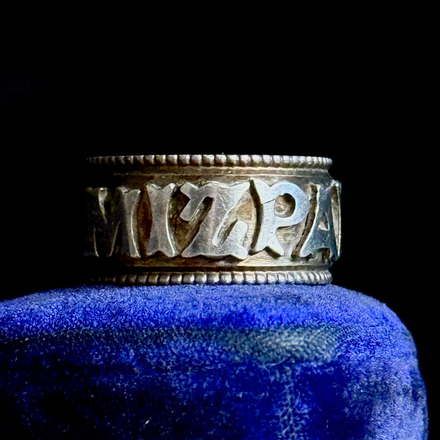 Victorian Sterling Silver 'Mizpah' Ring; Circa 1892