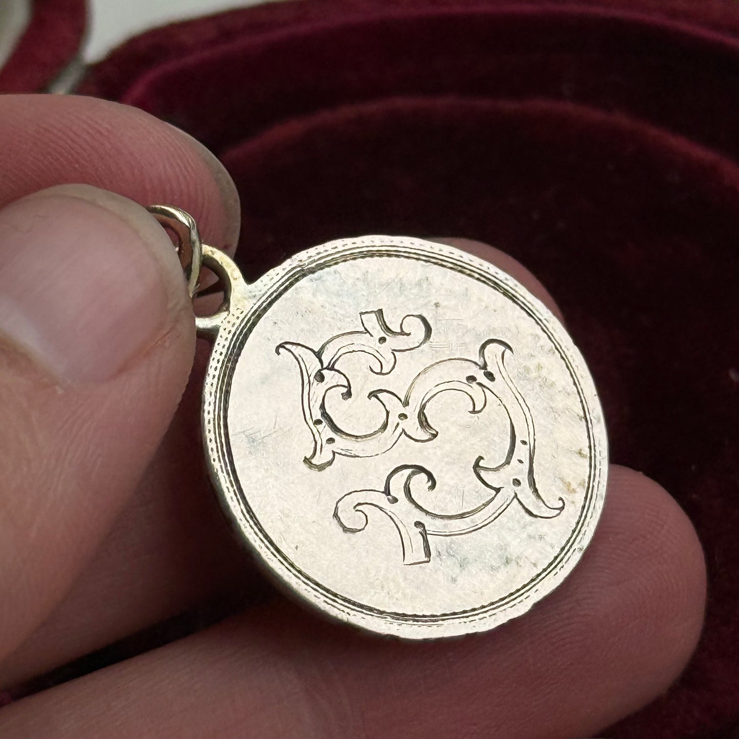 Antique Austrian Letter 'S' Love Token 'Ode to Joy' Coin
