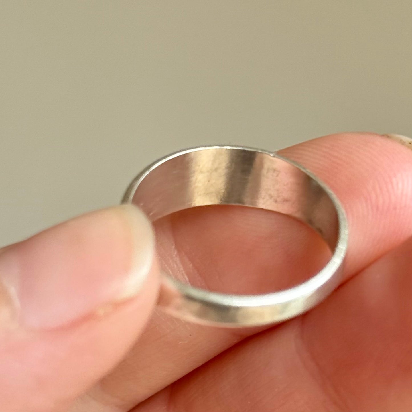 Victorian 'Fanny' Enamel Ring In Silver; Circa 1879