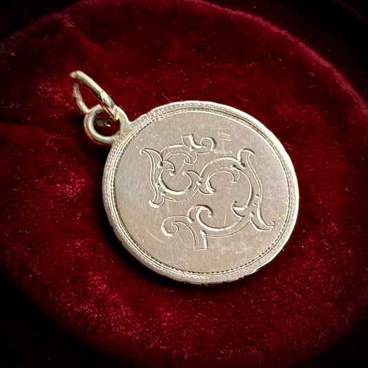 Antique Austrian Letter 'S' Love Token 'Ode to Joy' Coin
