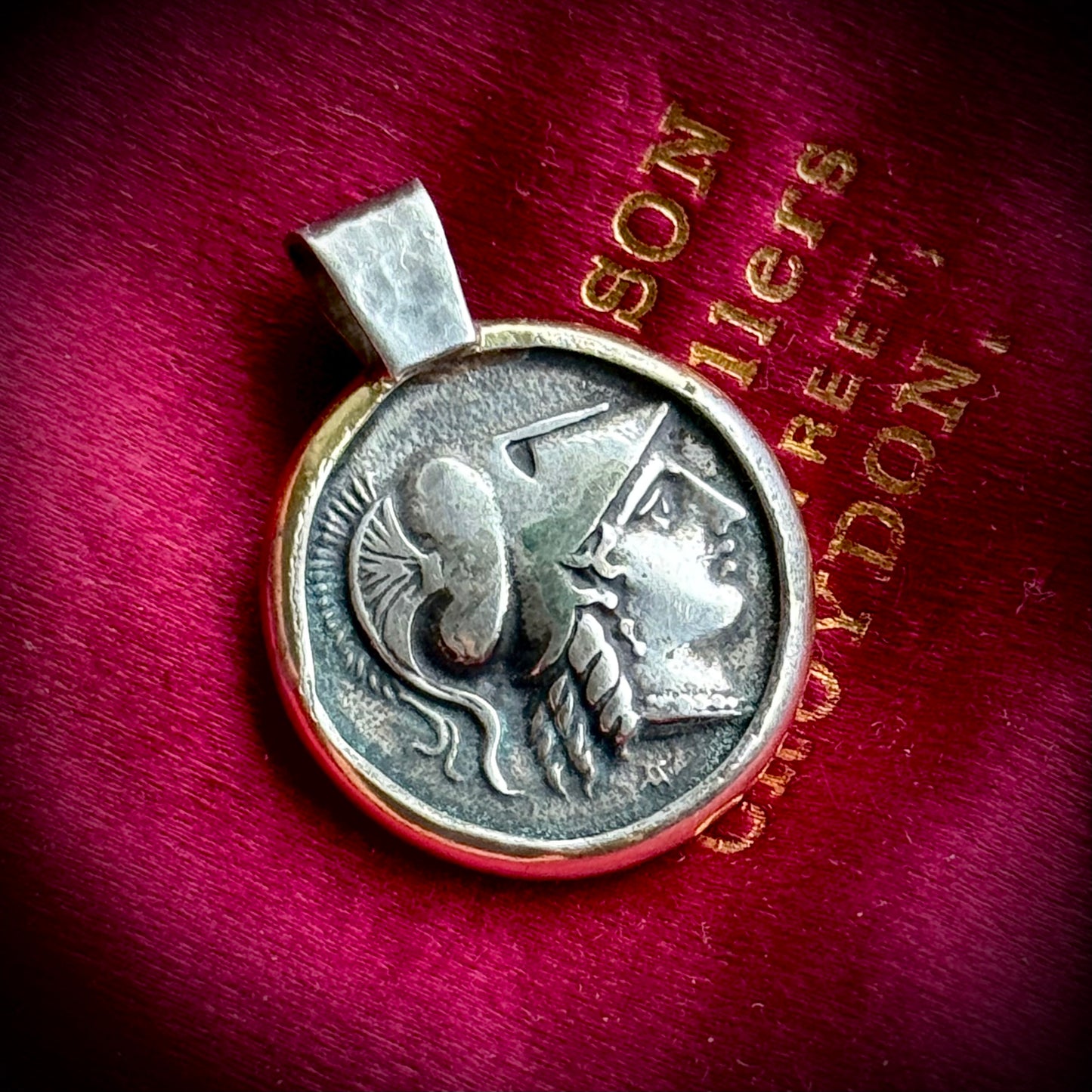 Goddess Athena Coin Pendant