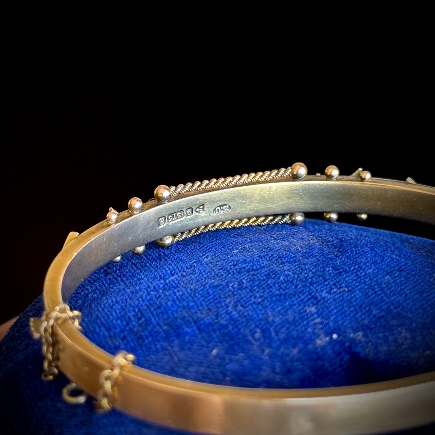 Antique Edwardian Ruby & Diamond Bangle; Circa  1902