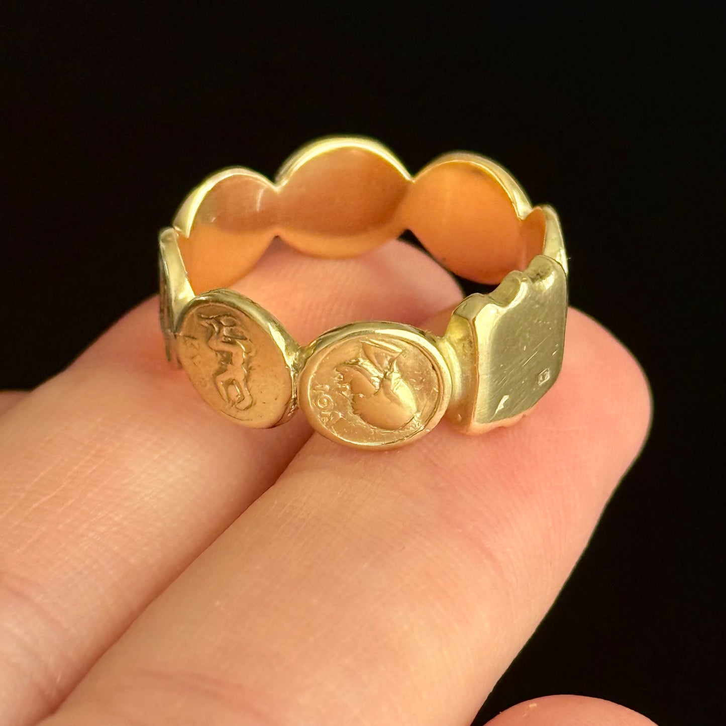 Antique Rare Ionian Islands Ring; Circa 1820