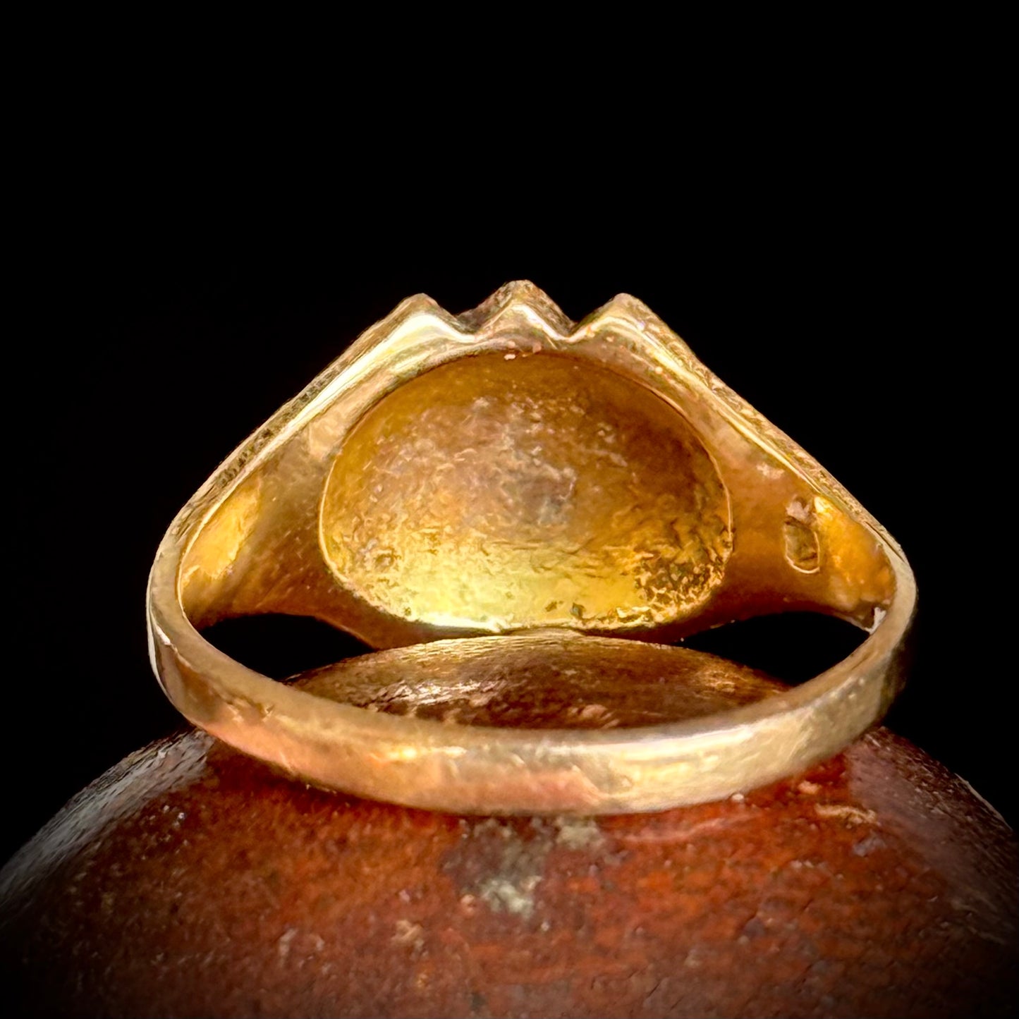 Antique Victorian Peal & Turquoise Ring in 15 Carat Gold; Circa 1870