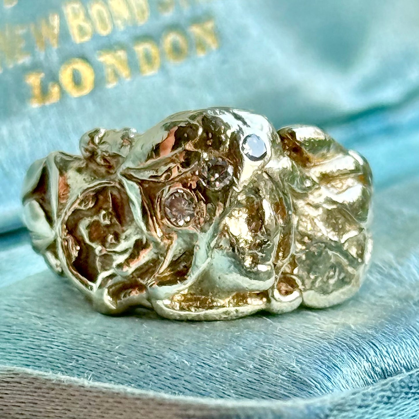Art Nouveau Diamond Figural Ring; Circa 1920