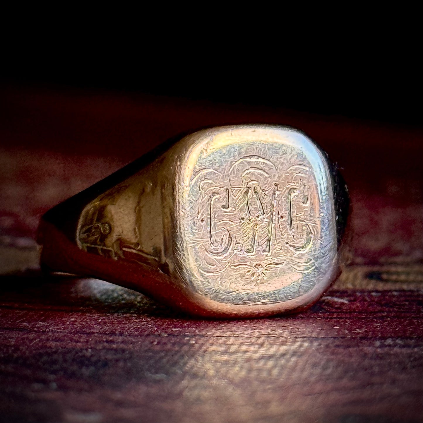 Antique 'CWC' Signet Ring in 9 Carat Gold; Circa 1919